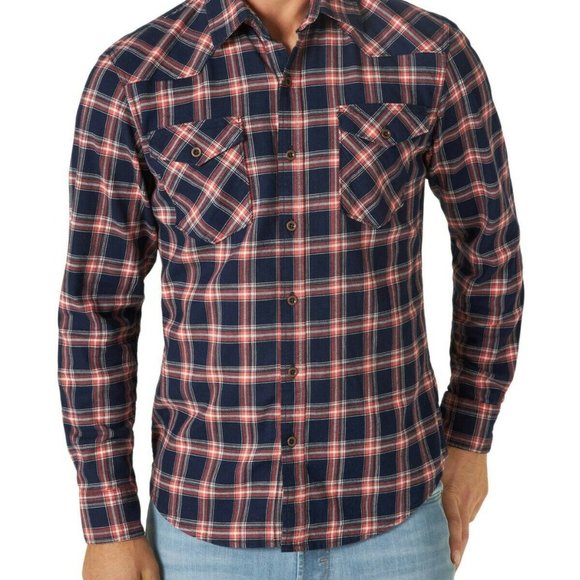 Wrangler Men's Button down shirt size S/P red - Picture 1 of 6